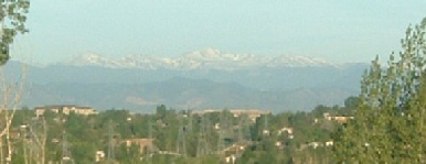 Colorado Rockies as seen from Aurora Colorado